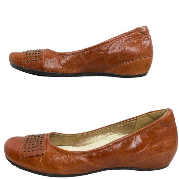 ecco Leather Flats in cognac Women's Size 37 = 6 - 6.5 U.S. sizes - Picture 1 of 8